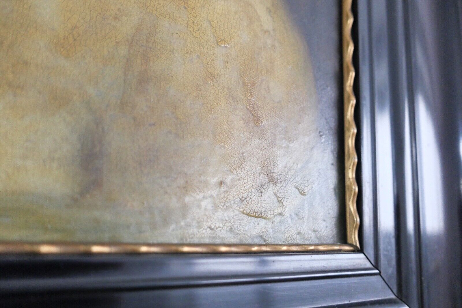 62 x 52 cm antikes Gemälde Portrait einer Frau R. Monnard Lyon 1850 Öl auf Holz - Antikhandel-Stuttgart