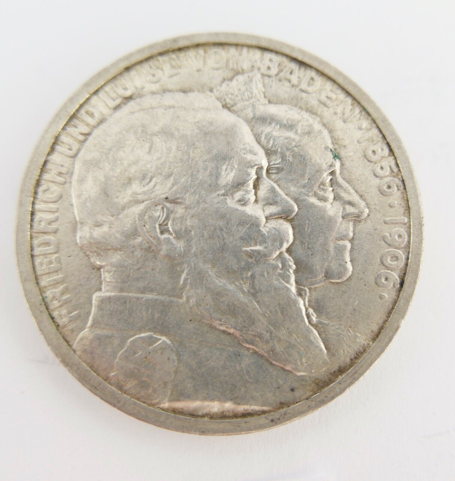 5 Mark 1906 G Silbermünze Friedrich und Luise von Baden Goldene Hochzeit J.35 - Antikhandel-Stuttgart
