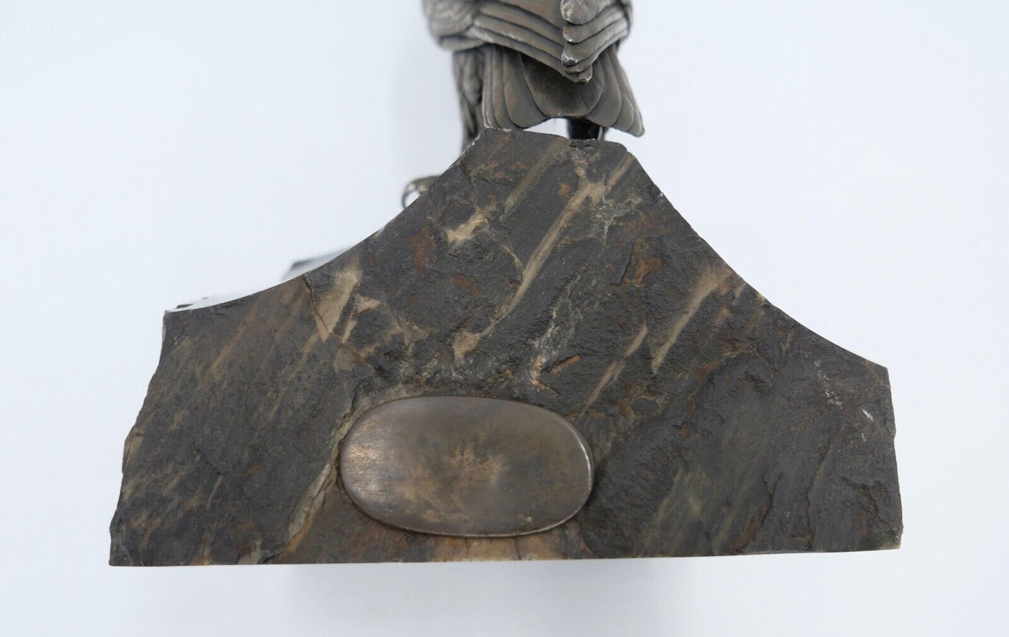 ADLER Bronze Figur bronziert Skulptur Marmor Plinthe signiert 22,7 x 14 cm - Antikhandel-Stuttgart