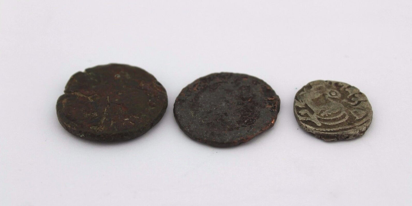 3 alte Münze old Coin Rom Römische Reich Kupfer Roman Empire Medaille medal SC - Antikhandel-Stuttgart