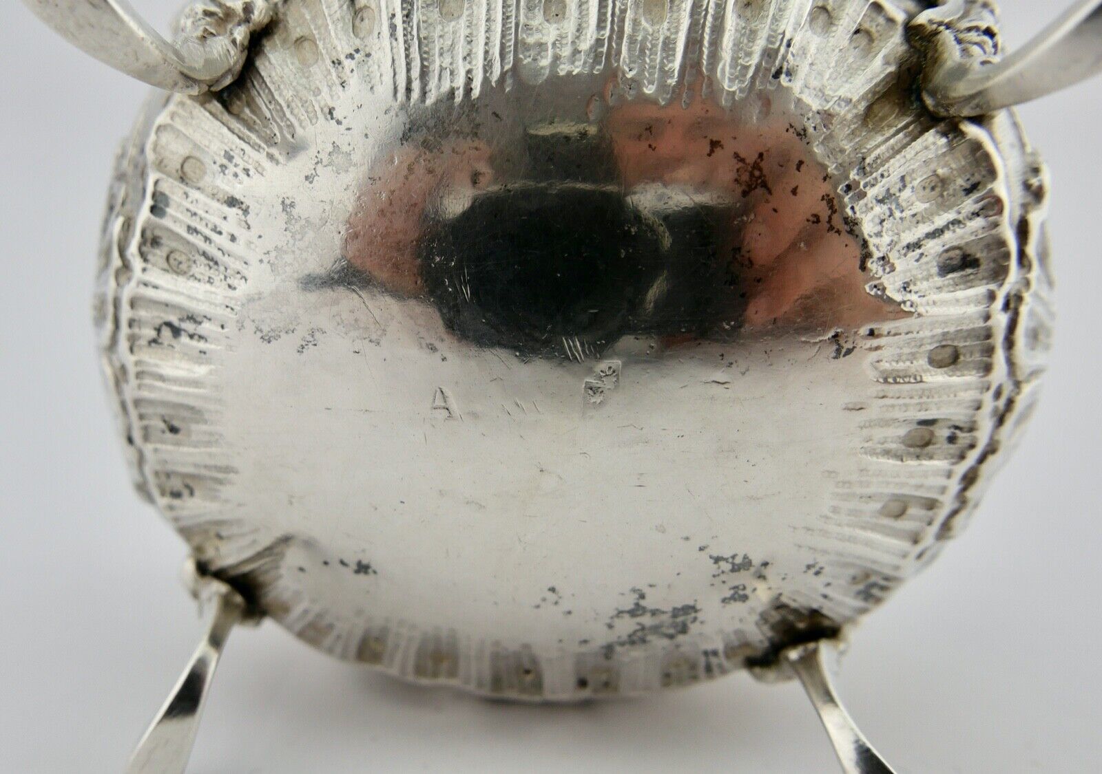 Alter Jugendstil Zucker Behälter Konfektschale 800 - 900 Silber 10x8 cm - Antikhandel-Stuttgart