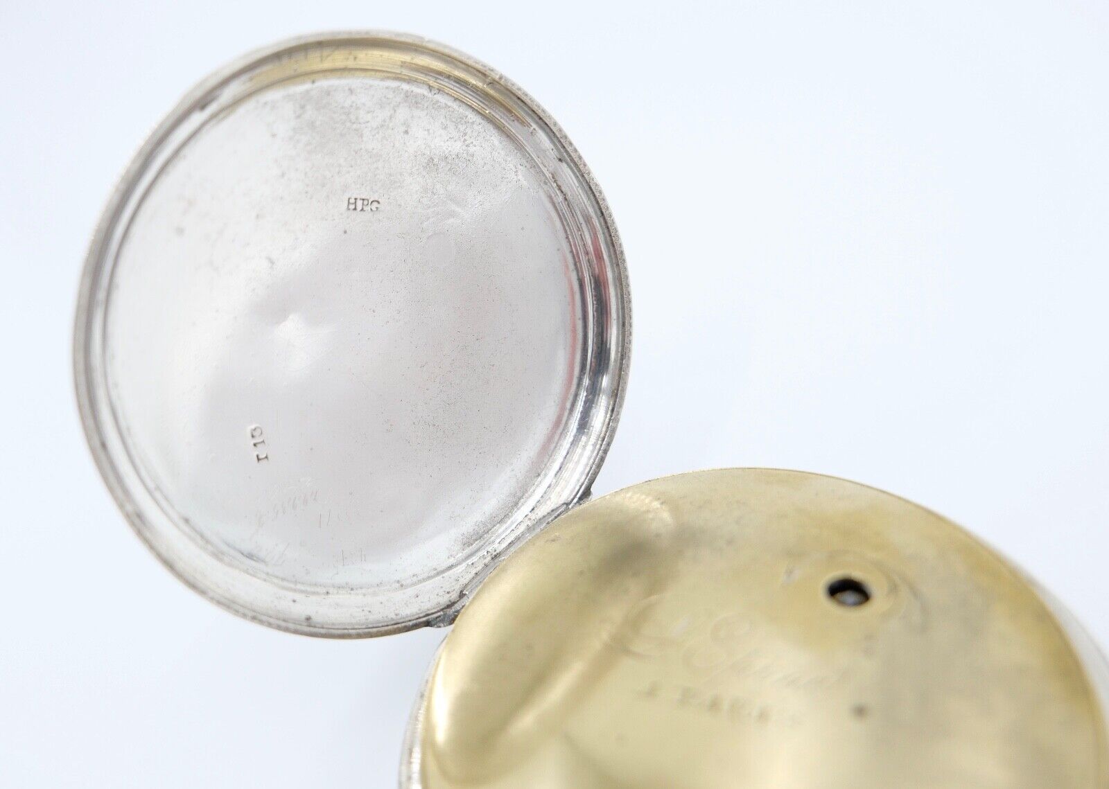 große antike Taschenuhr 55mm 1820 - 1840 Lepine - L Epine Paris Spindelwerk - Antikhandel-Stuttgart