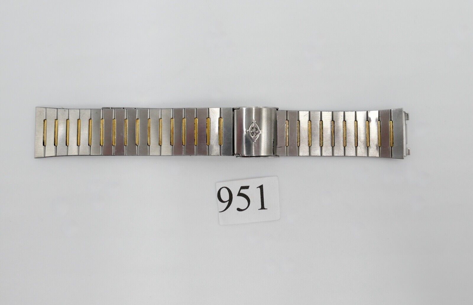 Altes ZODIAC Edelstahlband 18mm Uhrenband Vintage Stahl Gold - Antikhandel-Stuttgart