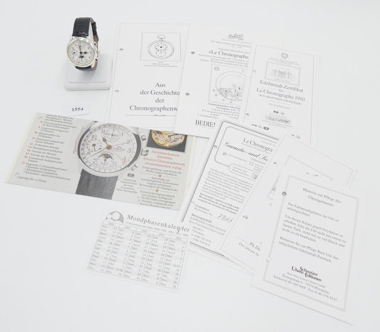 Philippe DuBois & Fils Chronograph 1910 Musee Edition 38 925 Silber Cal. ETA7751 - Antikhandel-Stuttgart