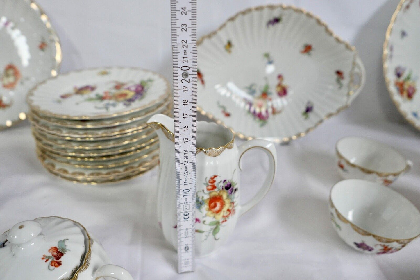 49 Tlg Kaffee Tee Service Württemberg 2188 Porzellan Bauer & Pfeiffer Schorndorf - Antikhandel-Stuttgart