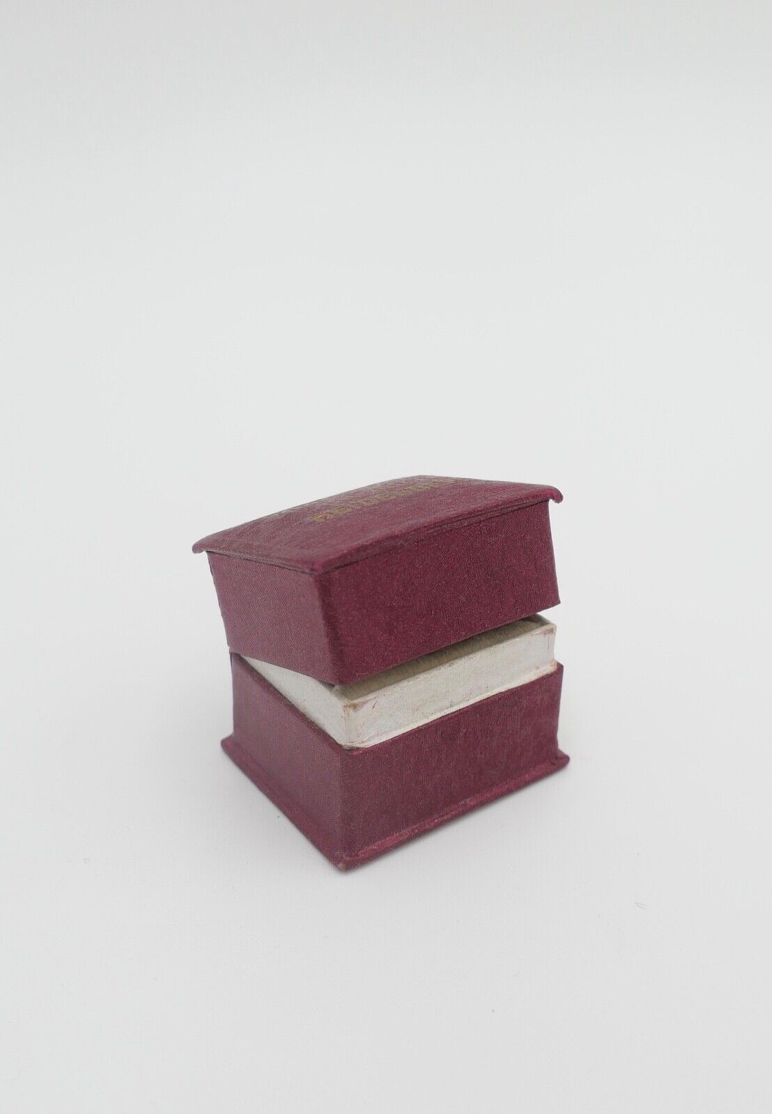 antikes Ringetui 3,6x3x3 cm Rot Etui Box Aufbewahrung Schatulle - Antikhandel-Stuttgart