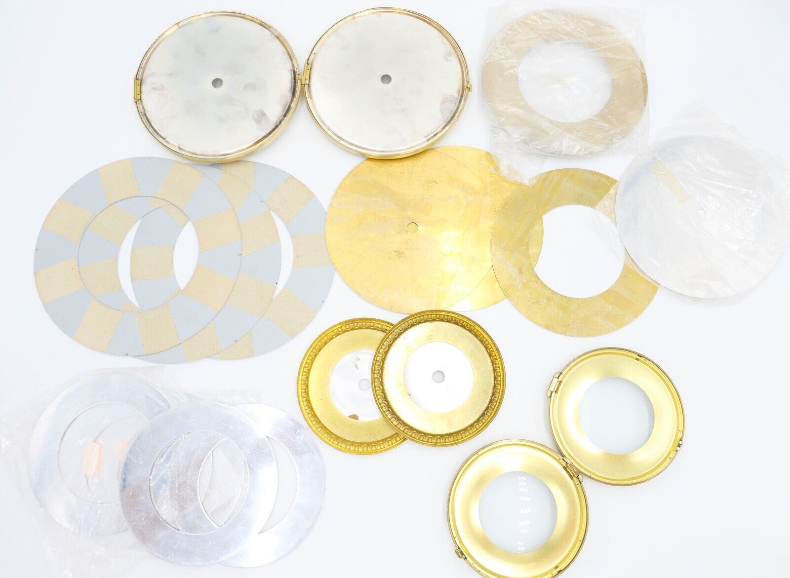 NEU Posten Uhrmacherauflösung Zifferblatt Ersatzteile Aluminium Messing Kaminuhr - Antikhandel-Stuttgart