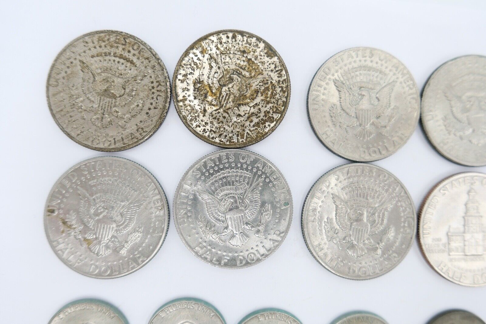 Posten LOT USA Dollar Cent Vereinigte Staaten Kennedy , Liberty etc SILBER - Antikhandel-Stuttgart