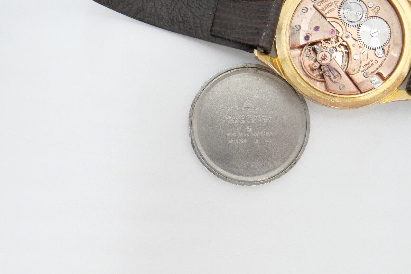 alte 60er Jahre OMEGA Cal. 610 Ref. BK 14794 vergoldet 20 G - Antikhandel-Stuttgart