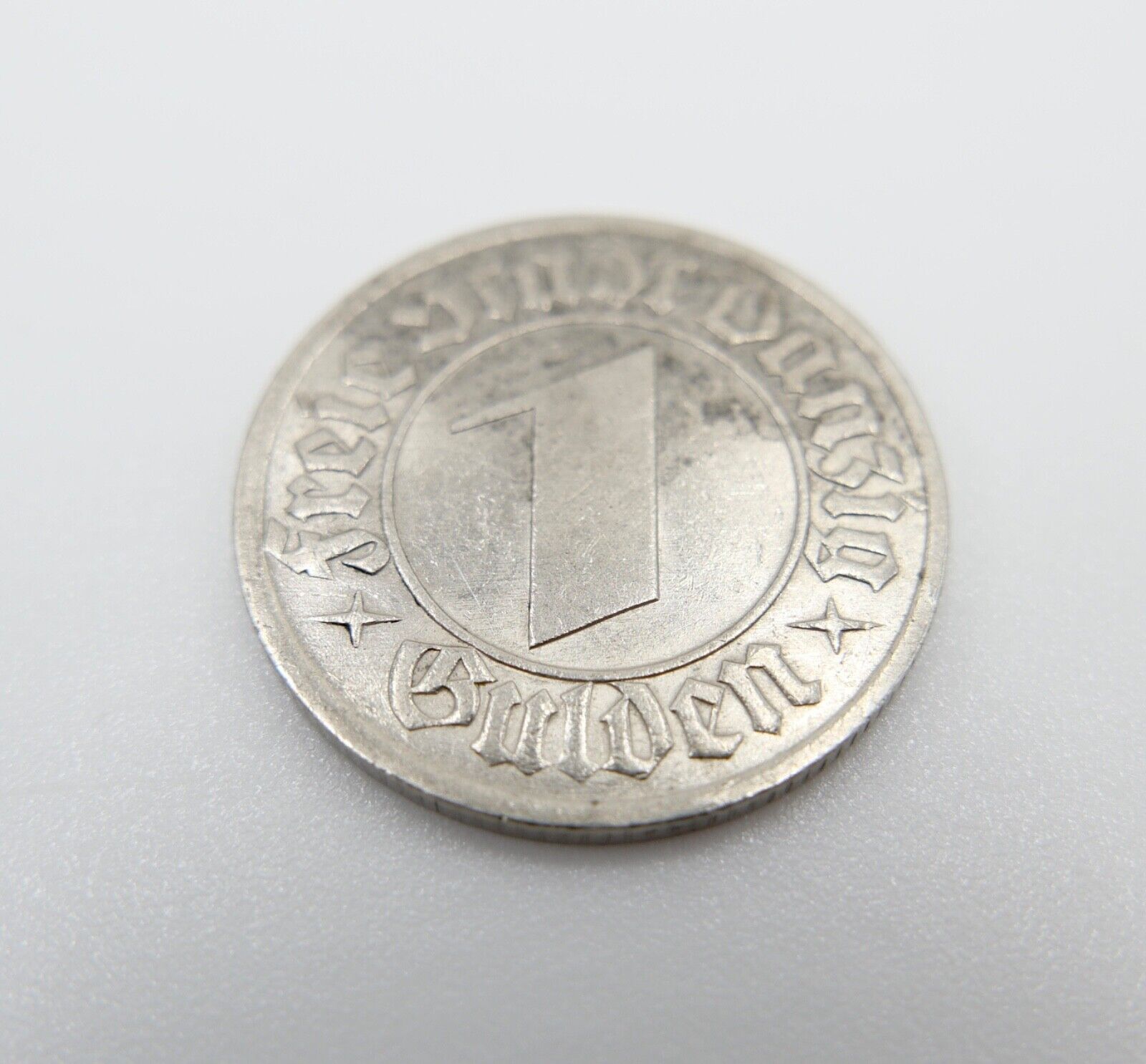freier Stadt Danzig 1 Gulden Silber Münze 1932 Jäger D 15 - Antikhandel-Stuttgart