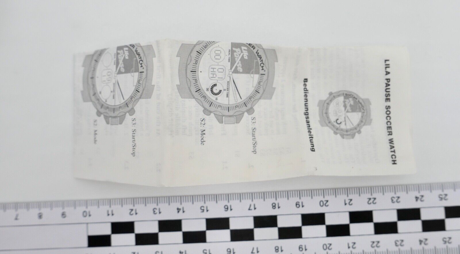 MILKA LILA PAUSE SOCCER WATCH Armbanduhr NEU in OVP Digital Quarz Stoppfunktion - Antikhandel-Stuttgart