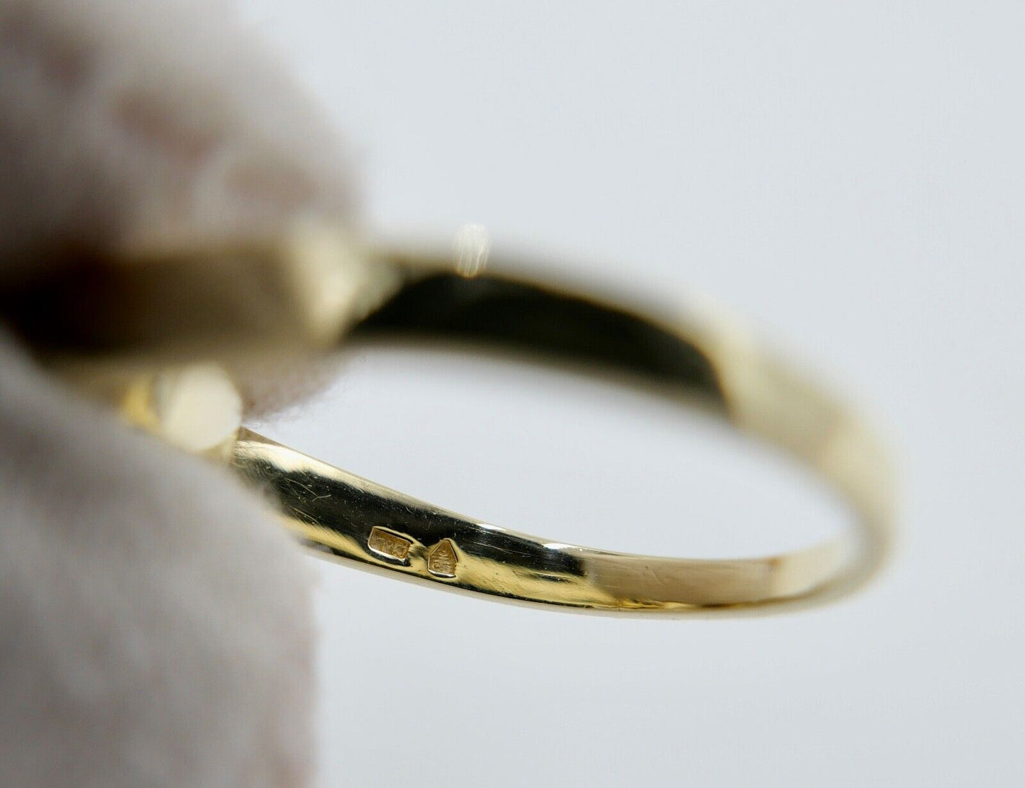 Massiver 80er Jahre Solitär Brillant Spannring 585 14K Gold Ring Gr.59 - Antikhandel-Stuttgart