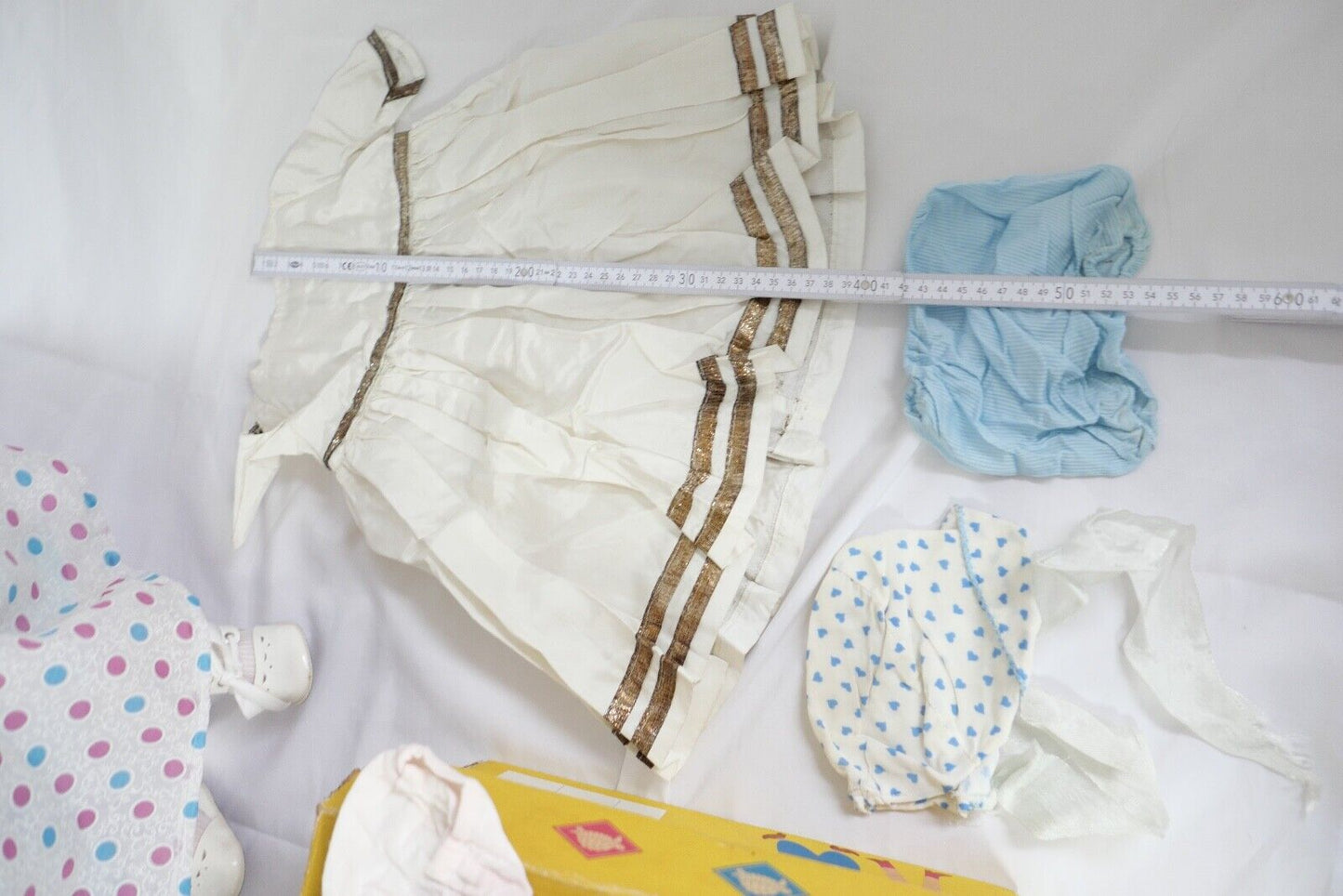 2x alte SCHILDKRÖT Puppen Puppe mit Original Karton & Kleidung 130 / 55 1/2 53 - Antikhandel-Stuttgart