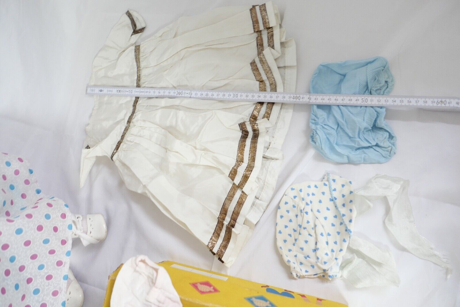 2x alte SCHILDKRÖT Puppen Puppe mit Original Karton & Kleidung 130 / 55 1/2 53 - Antikhandel-Stuttgart