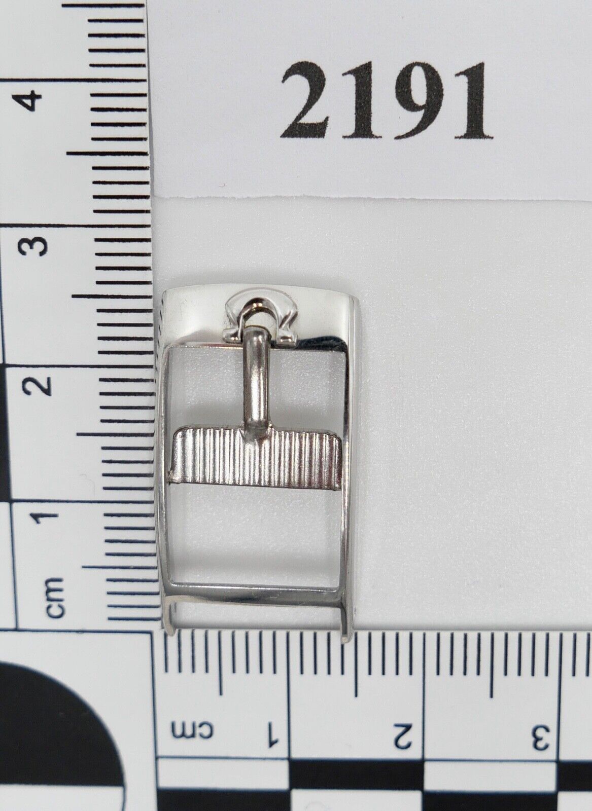 ORIGINAL alte OMEGA Dornschließe EDELSTAHL Armbanduhr 12mm CLASP BUCKLE PAT BVT - Antikhandel-Stuttgart