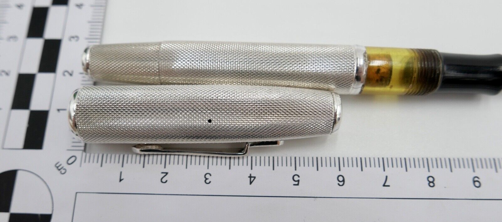 alter / antiker FÜLLER FÜLLFEDERHALTER aus 900 Silber NICHROMA EXTRA - Antikhandel-Stuttgart