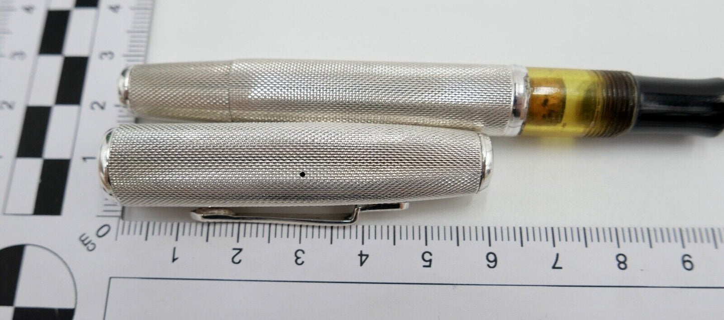 alter / antiker FÜLLER FÜLLFEDERHALTER aus 900 Silber NICHROMA EXTRA - Antikhandel-Stuttgart