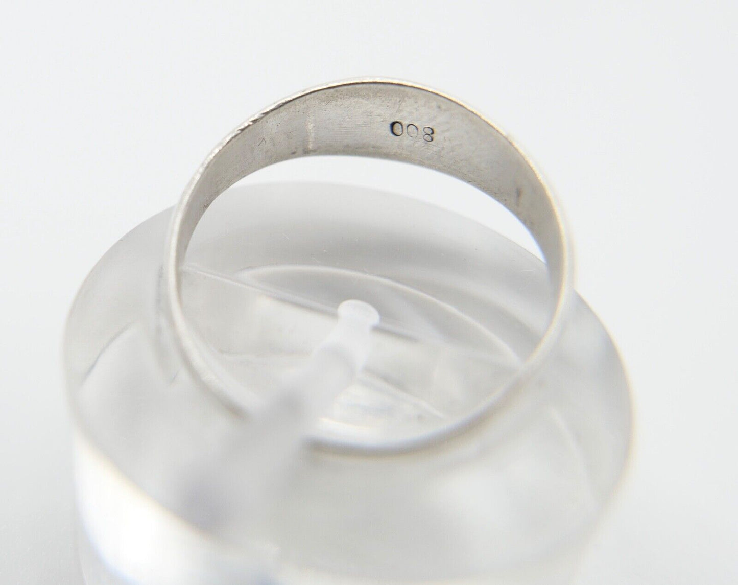 Patriotischer Ring 800 Silber 1914 - 1917 WK WW EK Gr. 51 Eisernes Kreuz - Antikhandel-Stuttgart