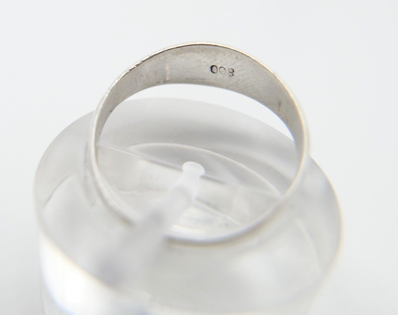 Patriotischer Ring 800 Silber 1914 - 1917 WK WW EK Gr. 51 Eisernes Kreuz - Antikhandel-Stuttgart