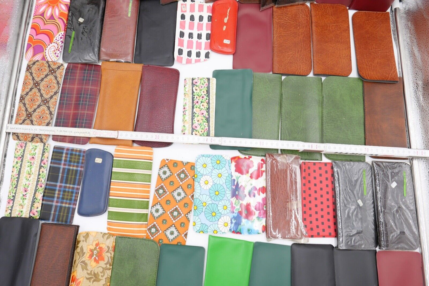 52x Brillen Etui 1970er 1980er Jahre original Retro Vintage Posten Konvolut NEU - Antikhandel-Stuttgart