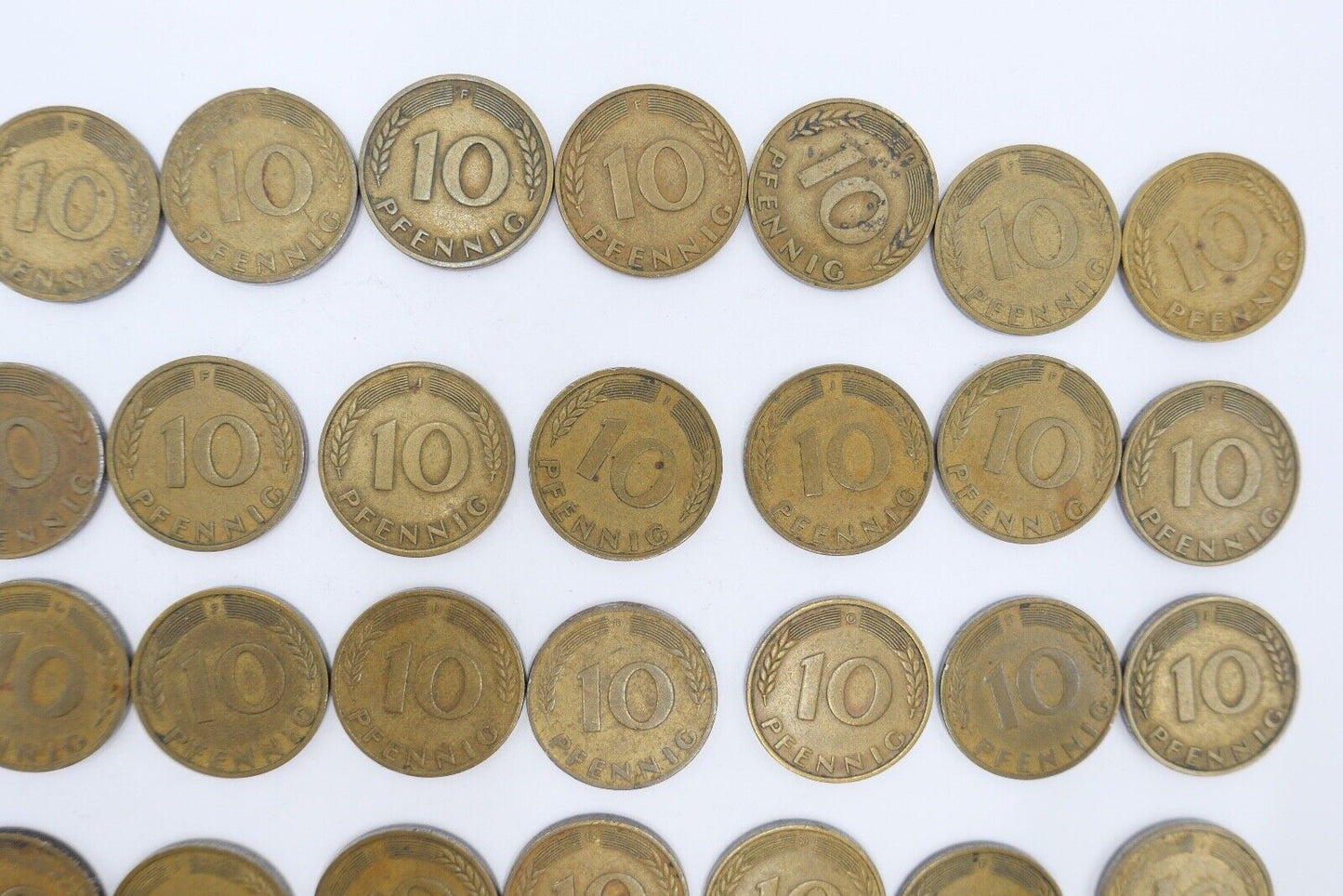 47x 10 Pfennig 1950 D F G J Jäger J. 383 s-vz - Antikhandel-Stuttgart