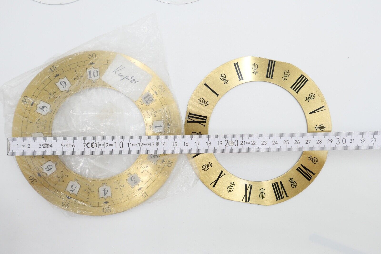 NEU Posten Uhrmacherauflösung Zifferblatt Ersatzteile Aluminium Messing Kaminuhr - Antikhandel-Stuttgart