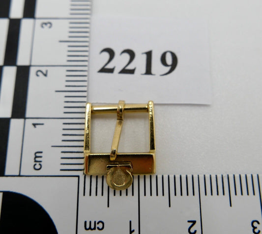 ORIGINAL alte OMEGA Dornschließe VERGOLDET PLAQUE Armbanduhr 10mm CLASP BUCKLE - Antikhandel-Stuttgart