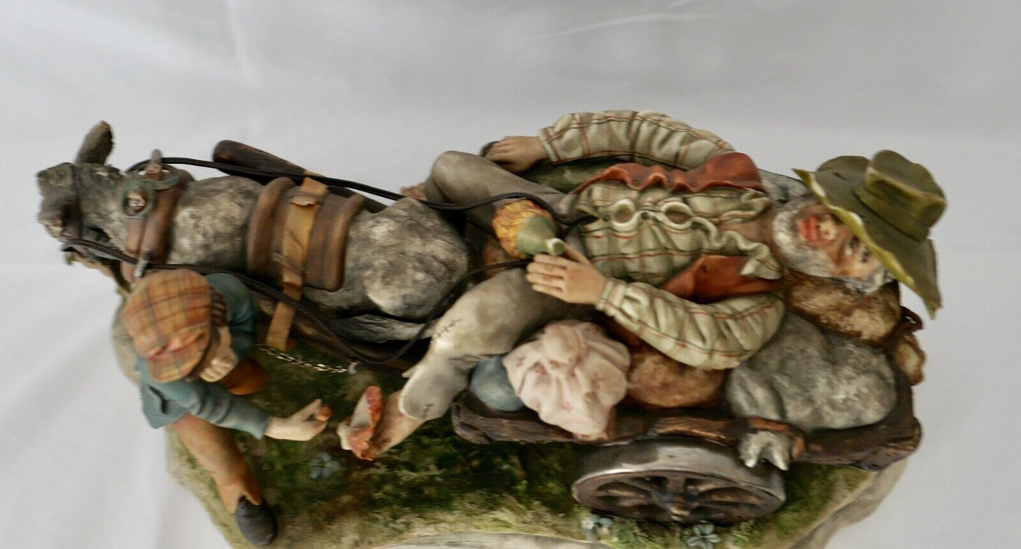 GROßE SCHWERE CAPODIMONTE Porzellan Gruppe Figur " Giacomo Scotti " 37 cm 4,1 KG - Antikhandel-Stuttgart