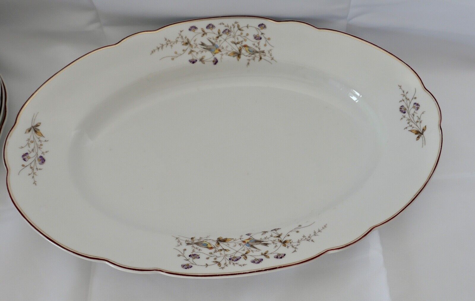 Antikes Jugendstil Friedrich Kaestner Kästner Porzellan 1884-1932 VEILCHEN - Antikhandel-Stuttgart