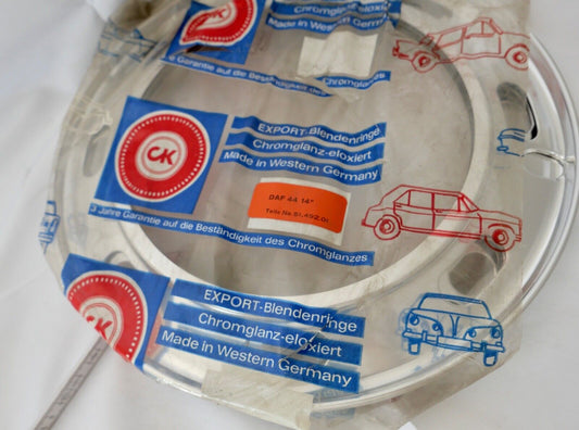 1 Satz DAF 44 14 Blendenringe Radblenden NEU Radkappen Teile No. 51.492.01 - Antikhandel-Stuttgart