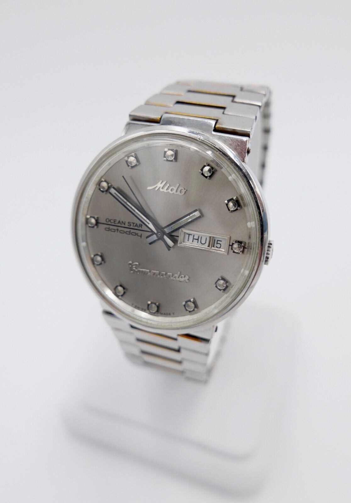 Mido Ocean Star Datoday Commander Ref. 8269 Edelstahl Automatic 1970er Ø 36,8mm - Antikhandel-Stuttgart