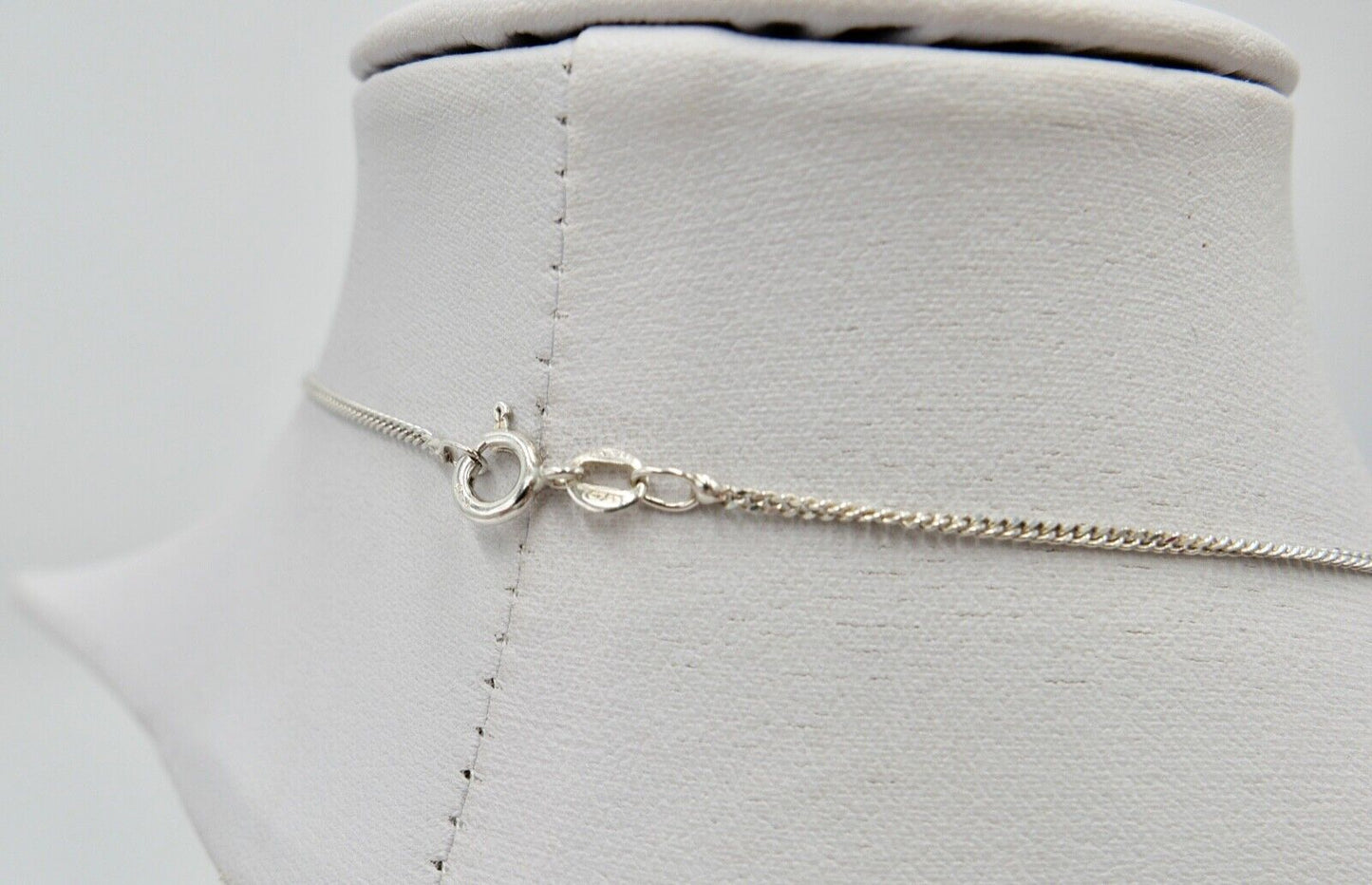 Altes florale filigrane 925 Silber Kette Collier 44 cm 1970er Jahre - Antikhandel-Stuttgart