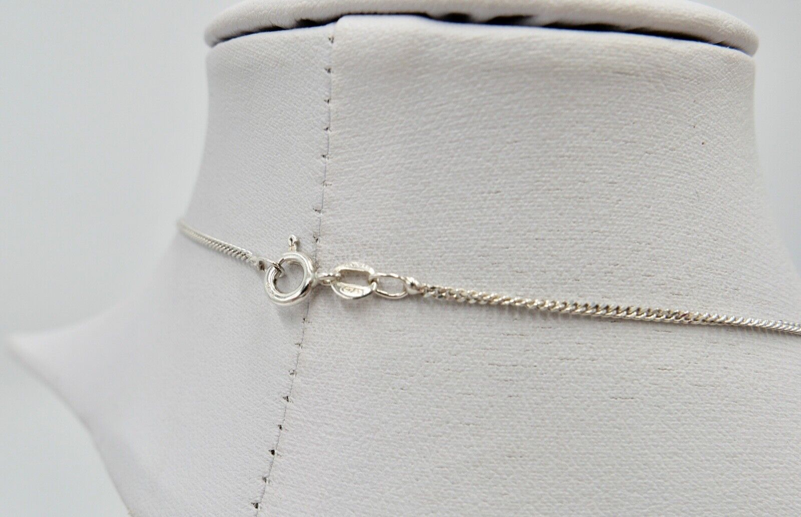 Altes florale filigrane 925 Silber Kette Collier 44 cm 1970er Jahre - Antikhandel-Stuttgart