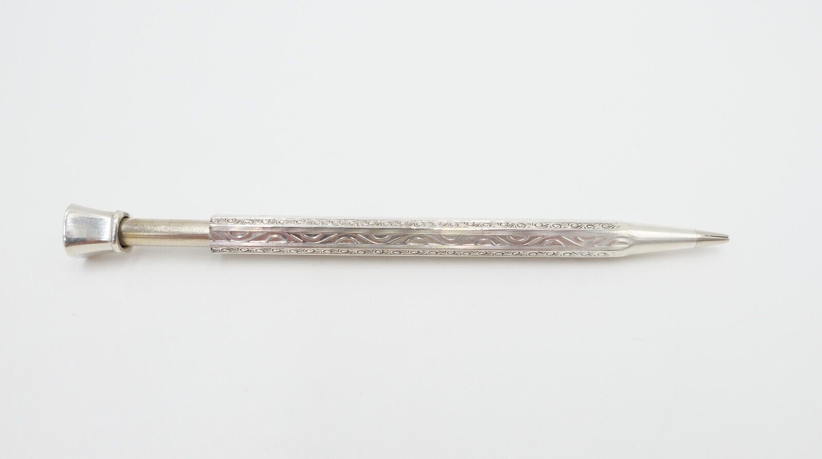 Jugendstil Bleistift Stift für Minen LN - Laurin Silber 835 - Antikhandel-Stuttgart