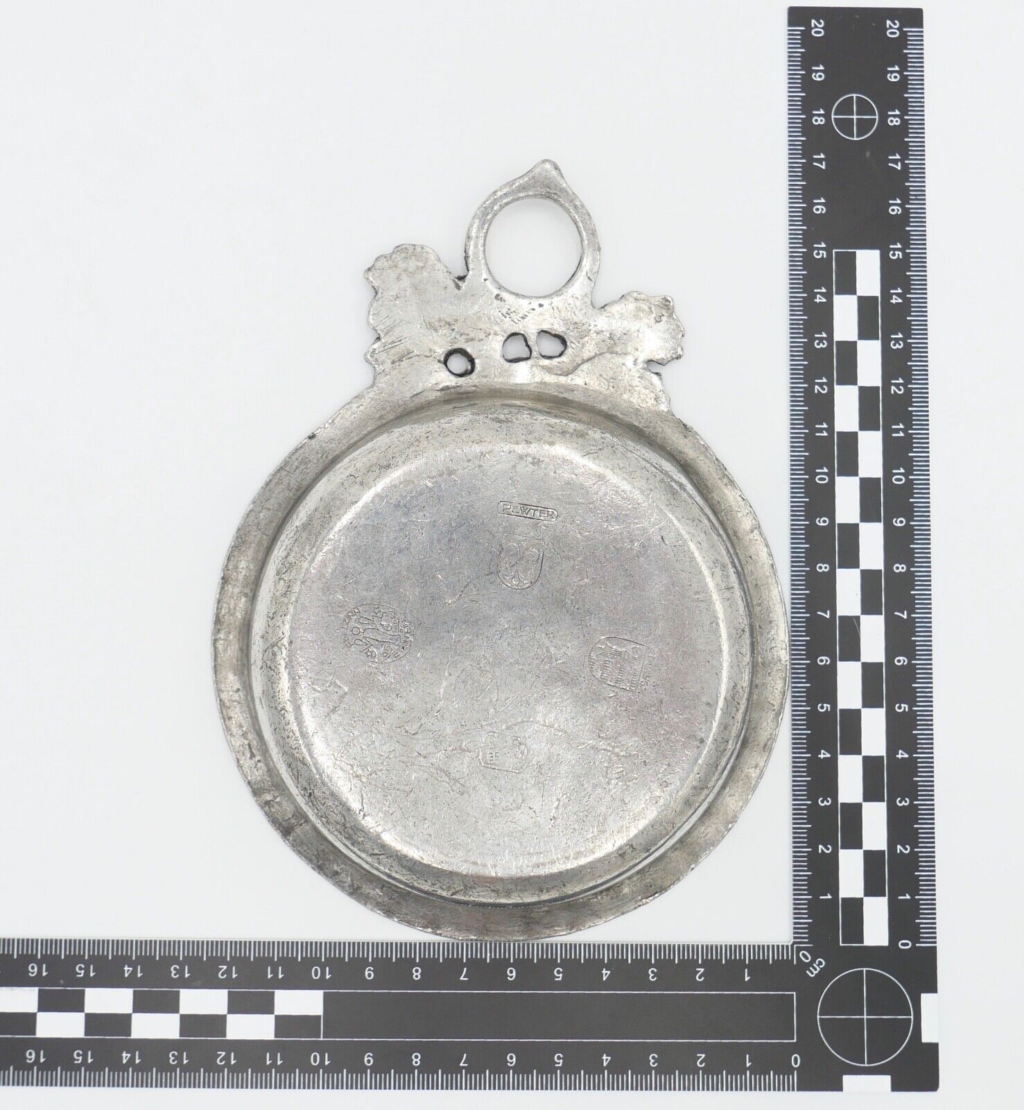 antik 1900 Schale Weinverkostungsschale Zinn Tinn Etain Weinreben Motiv - Antikhandel-Stuttgart