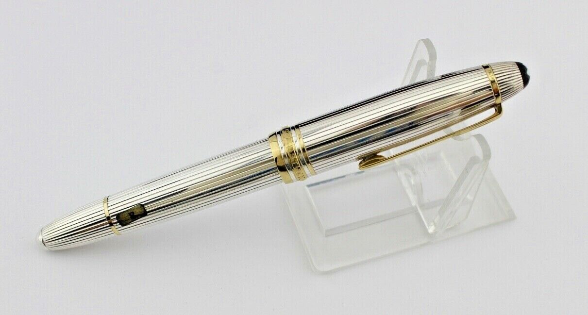 MONTBLANC Kolbenfüller Solitaire Le Grand MEISTERSTÜCK 1468 Silber GETRAG WHEEL - Antikhandel-Stuttgart