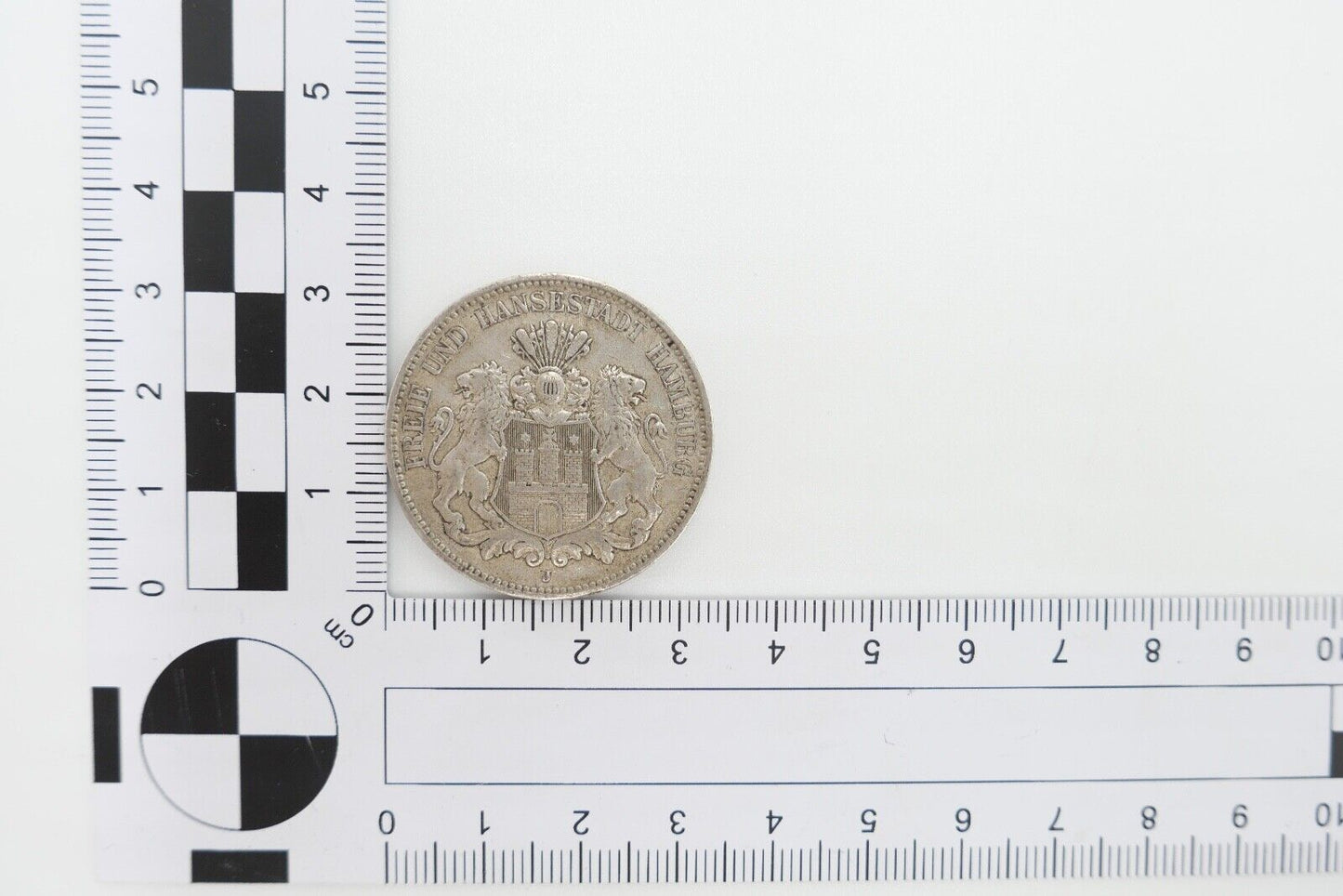 3 Mark 1909 J Jäger J.64 VZ-STG Freie und Hansestadt Hamburg Silber - Antikhandel-Stuttgart