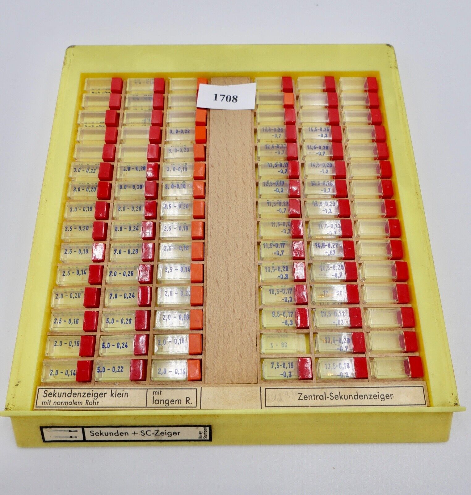 Konvolut Sekundenzeiger SC Zeiger NEU Ersatzteile BOLEY Uhrzeiger ( NOS ) Gold - Antikhandel-Stuttgart