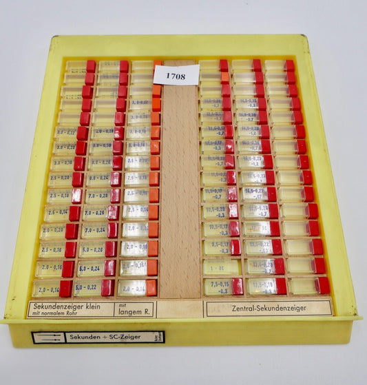 Konvolut Sekundenzeiger SC Zeiger NEU Ersatzteile BOLEY Uhrzeiger ( NOS ) Gold - Antikhandel-Stuttgart