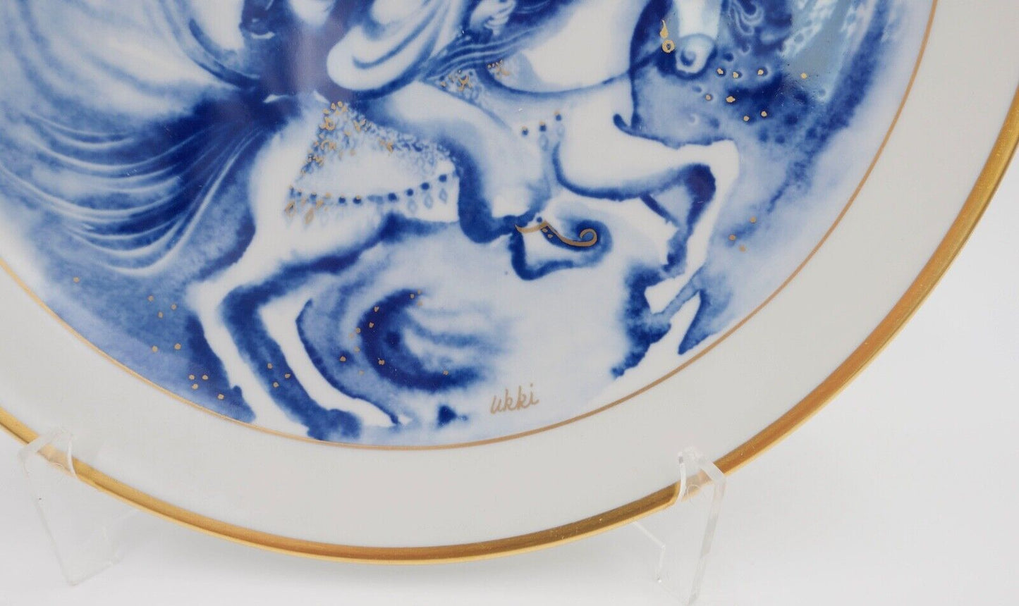 Meissen 1.Wahl Jahresteller 1983 Entwur Ukki Ikleya " Der Kalif in Bagdad " 26cm - Antikhandel-Stuttgart