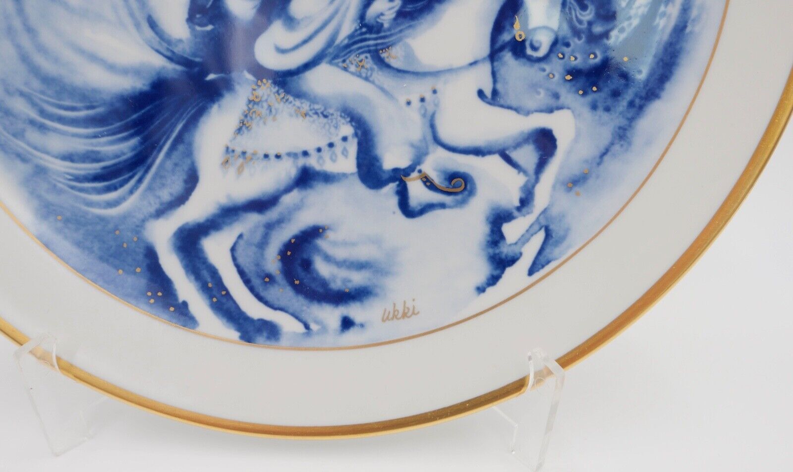 Meissen 1.Wahl Jahresteller 1983 Entwur Ukki Ikleya " Der Kalif in Bagdad " 26cm - Antikhandel-Stuttgart