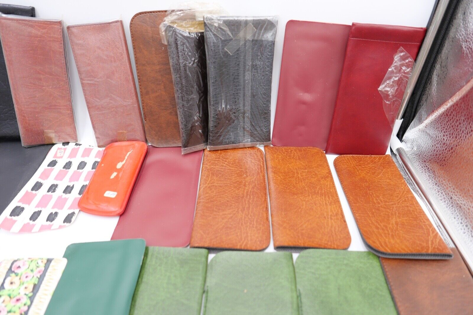 52x Brillen Etui 1970er 1980er Jahre original Retro Vintage Posten Konvolut NEU - Antikhandel-Stuttgart