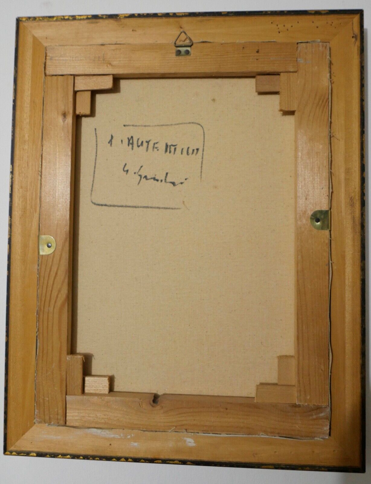 Ölgemälde signiert " Gnocchi " 60er 70er Jahre 48x38cm Landschaft Herbst Wald - Antikhandel-Stuttgart