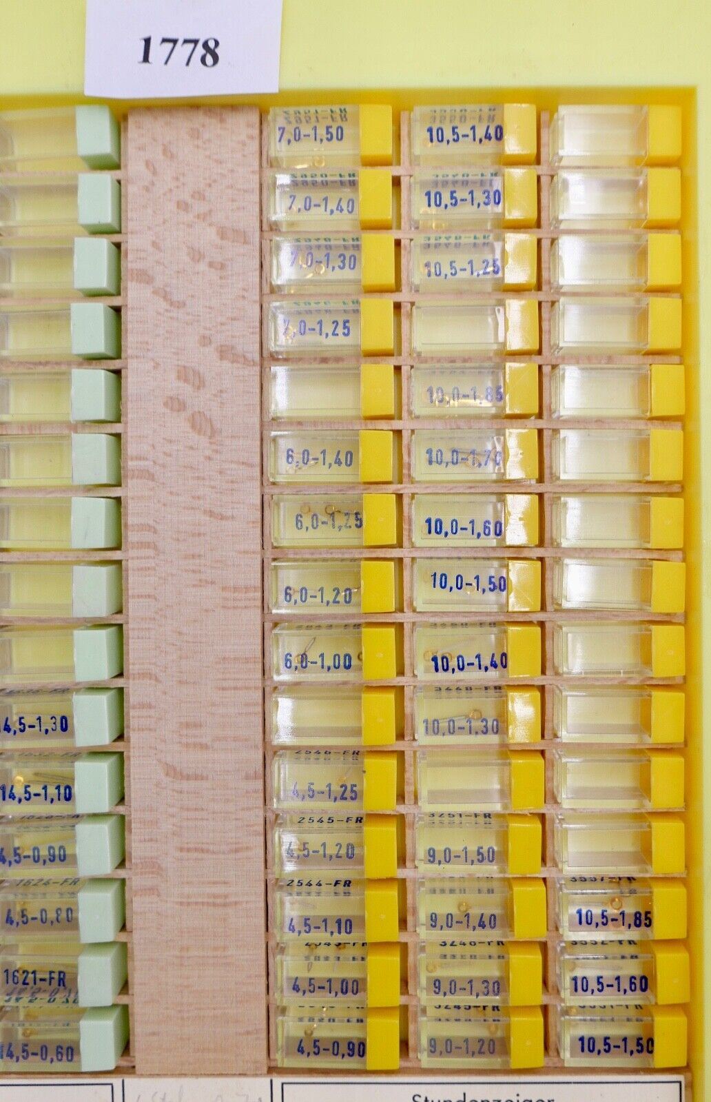 Konvolut Minuten Stunden Leuchtzeiger NEU BOLEY ( NOS ) Fadenform mit Radium - Antikhandel-Stuttgart