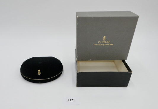 Original 60er 70er Jahre CORUM BOX ETUI UMKARTON mit Samt Vintage - Antikhandel-Stuttgart