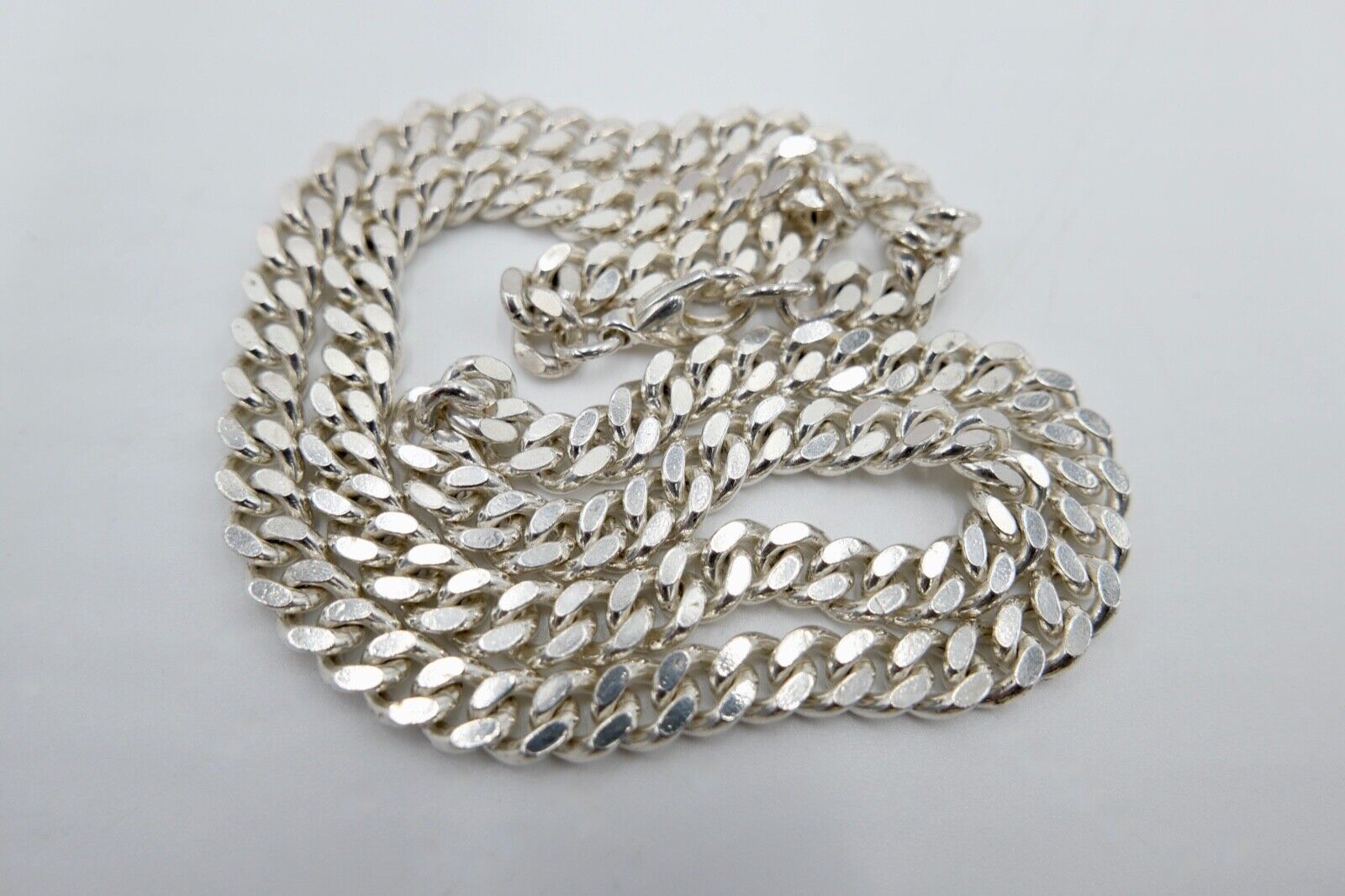 80er Massive Herren Panzerkette CMS 835 Silber Kette 51 cm 49,8 Gr Silver - Antikhandel-Stuttgart