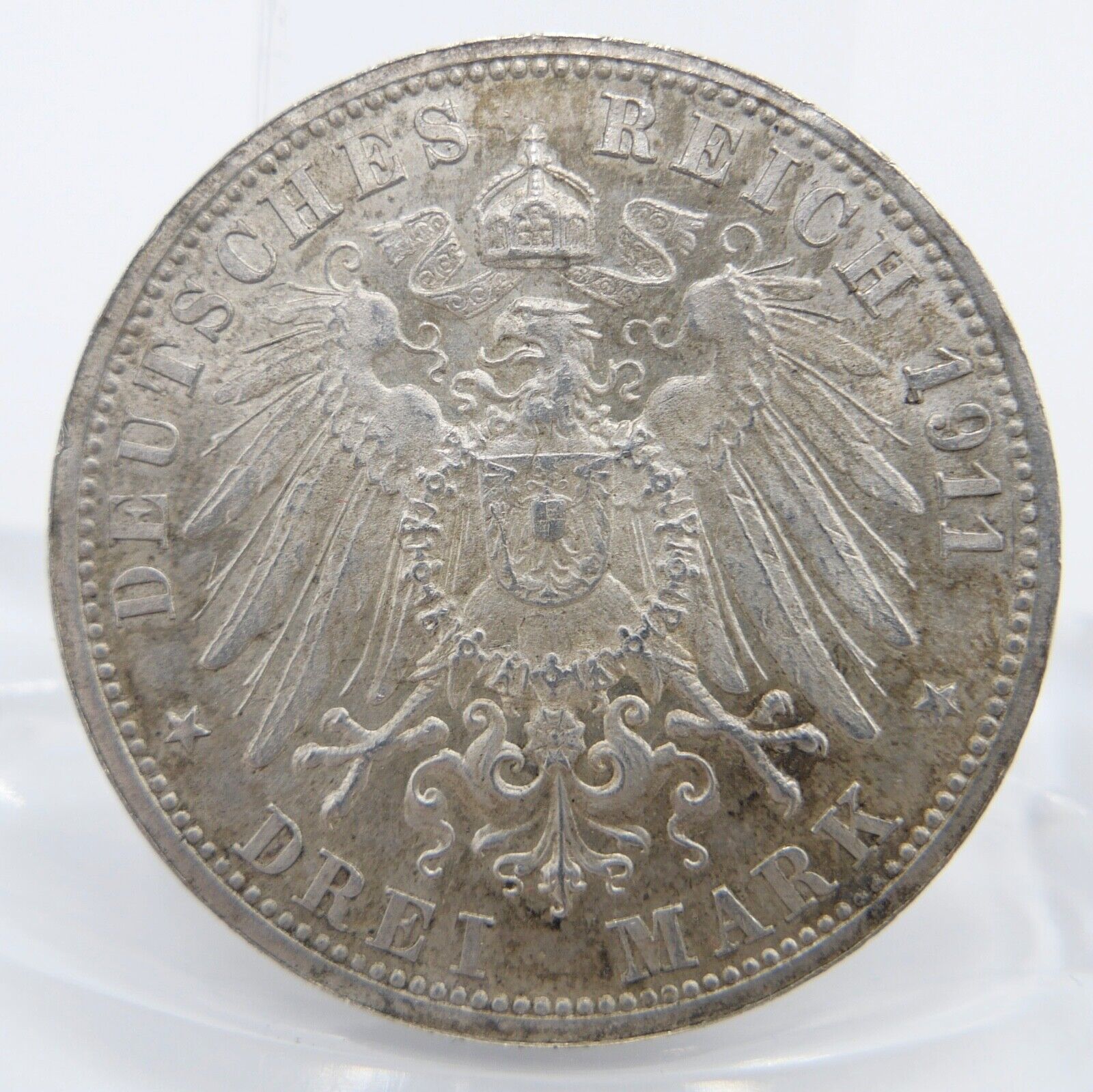 Jaeger J. 177b 3 Mark Württemberg Silber-Hochzeit Wilhelm II. Charlotte 1911 F - Antikhandel-Stuttgart