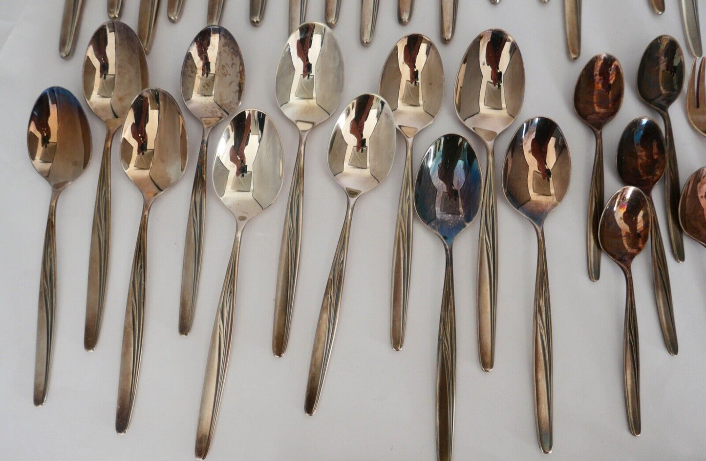 53 Tlg. WMF 90 HEIDELBERG Besteck Set 2,72 Kg Salat Fleich Torte Zucker Messer - Antikhandel-Stuttgart