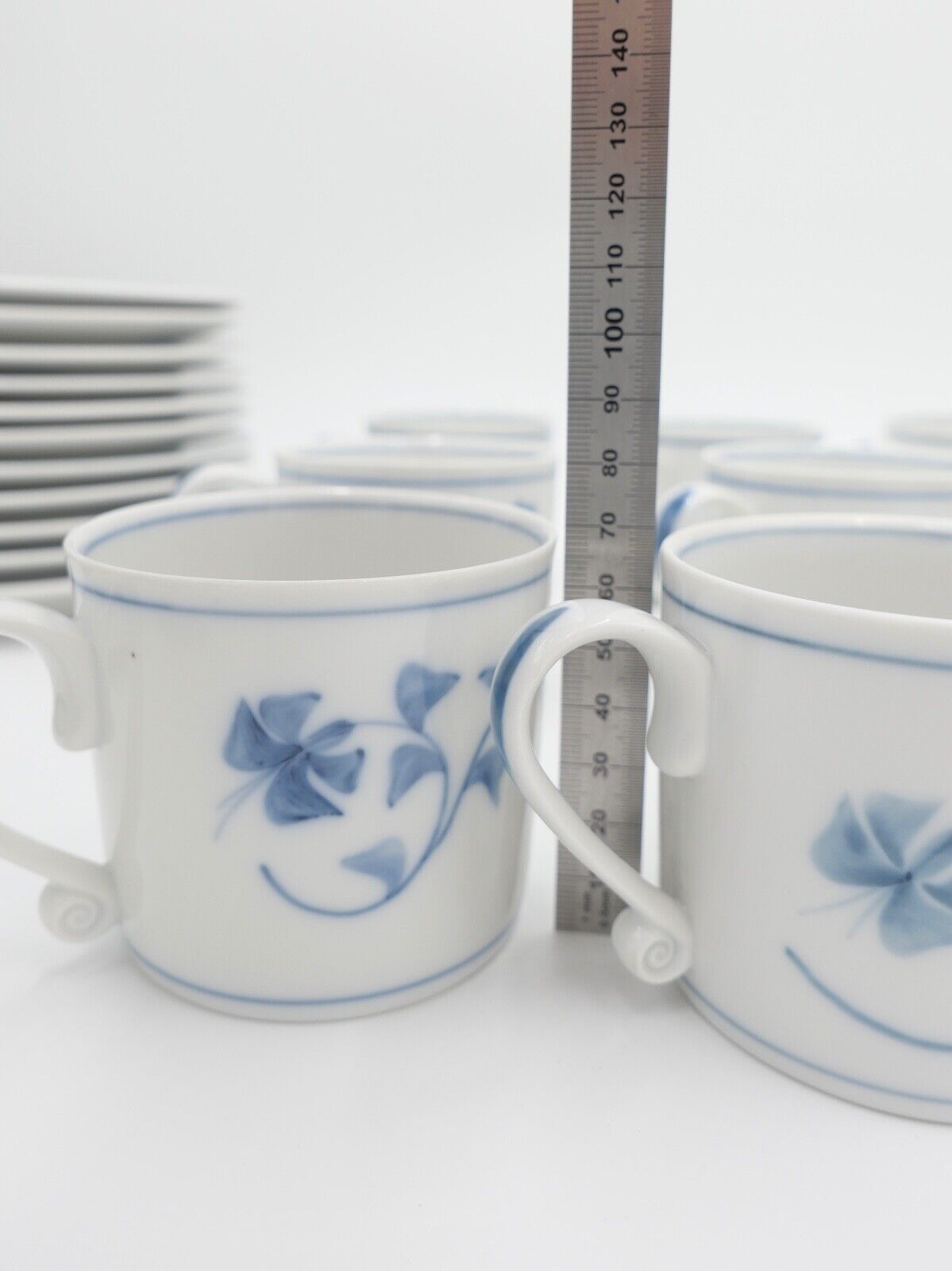 42 Teilig ROYAL COPENHAGEN "NOBLESSE" Teller Tassen Tee Kaffee Service Porzellan - Antikhandel-Stuttgart