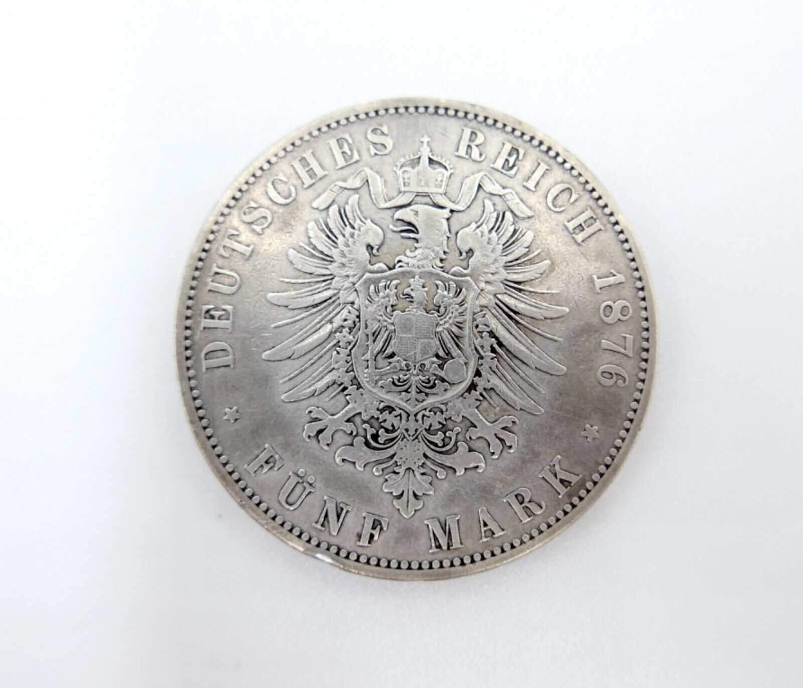 5 Mark 1876 Silbermünze Preussen 1876 A Wilhelm Jäger J.97 Preußen - Antikhandel-Stuttgart
